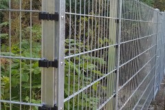 Dragon-Ball-Metal-Long-lasting-anthracite-coloured-double-bar-fence-in-a-green-garden-ambience